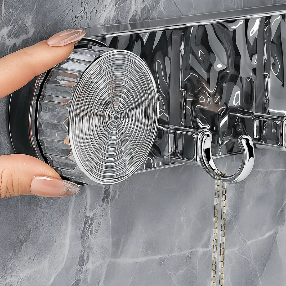 Multi-Purpose Wall Mounted Suction Cup Hook Rack