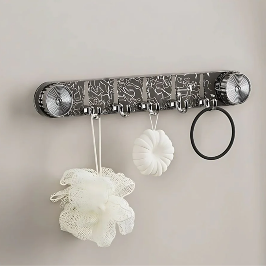 Multi-Purpose Wall Mounted Suction Cup Hook Rack
