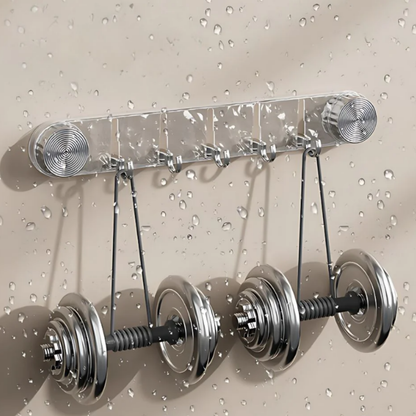Multi-Purpose Wall Mounted Suction Cup Hook Rack