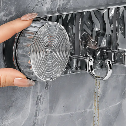 Multi-Purpose Wall Mounted Suction Cup Hook Rack