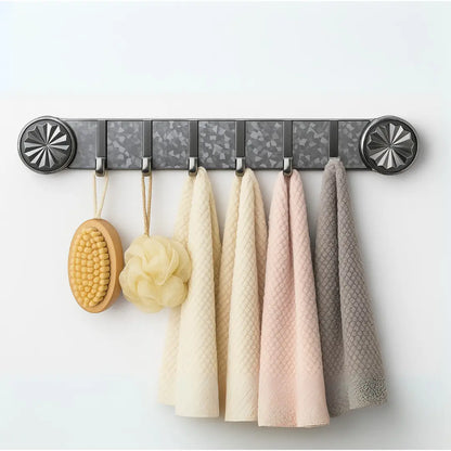 Multi-Purpose Wall Mounted Suction Cup Hook Rack